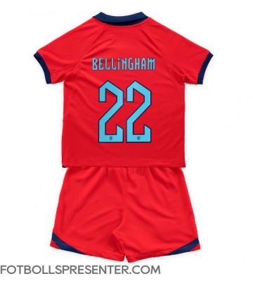 England Jude Bellingham #22 Bortatröja Barn VM 2022 Kortärmad (+ korta byxor)